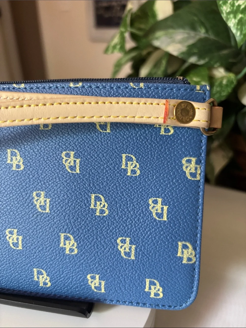 Dooney & Bourke Blue Wristlet with Card Case